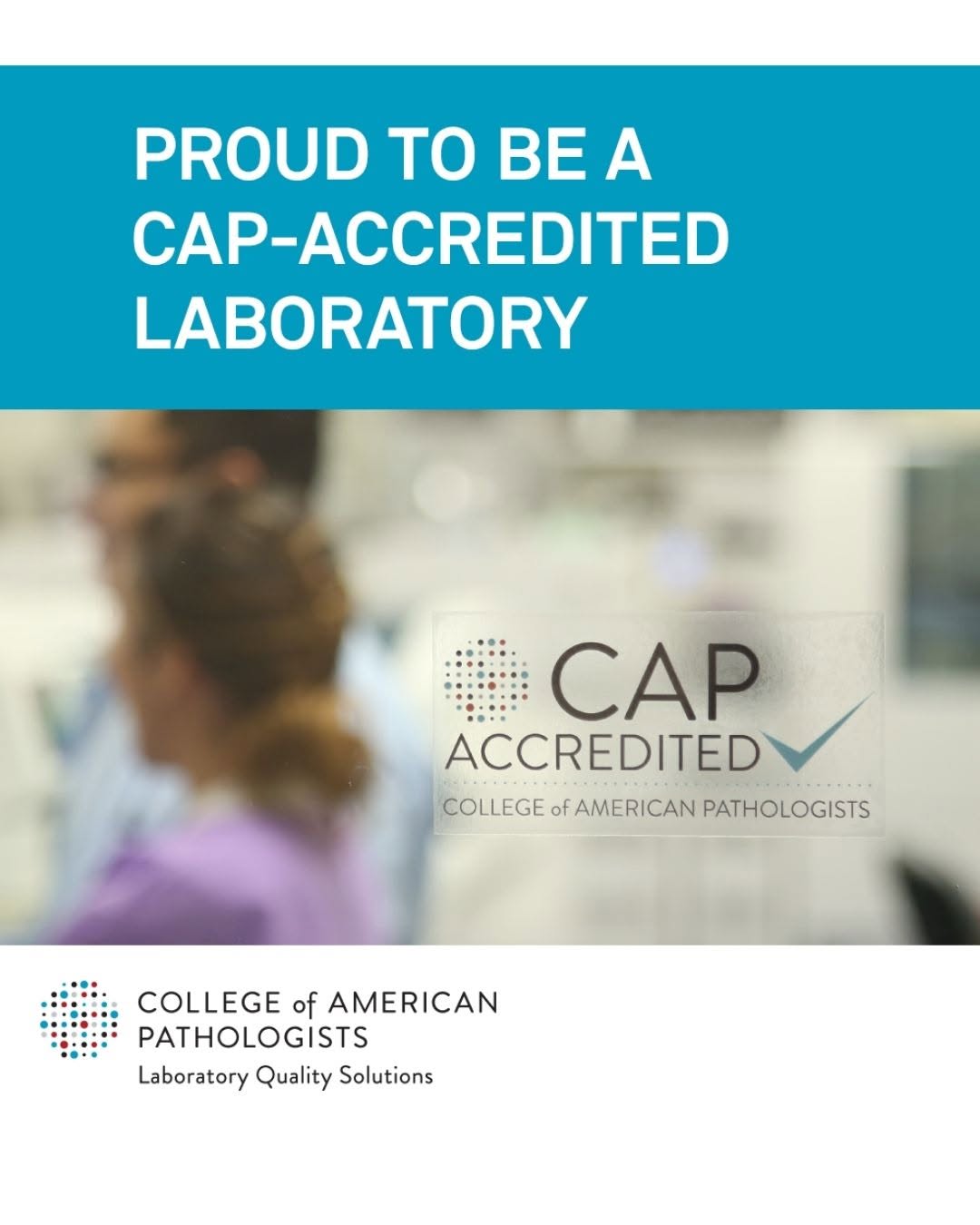 Instagram post by Dr. Michael A. Greenberg: IDI receives accreditation from College of American Pathologists! Congratulations to Illinois Dermatology Institute Laboratory Director, Dr.…