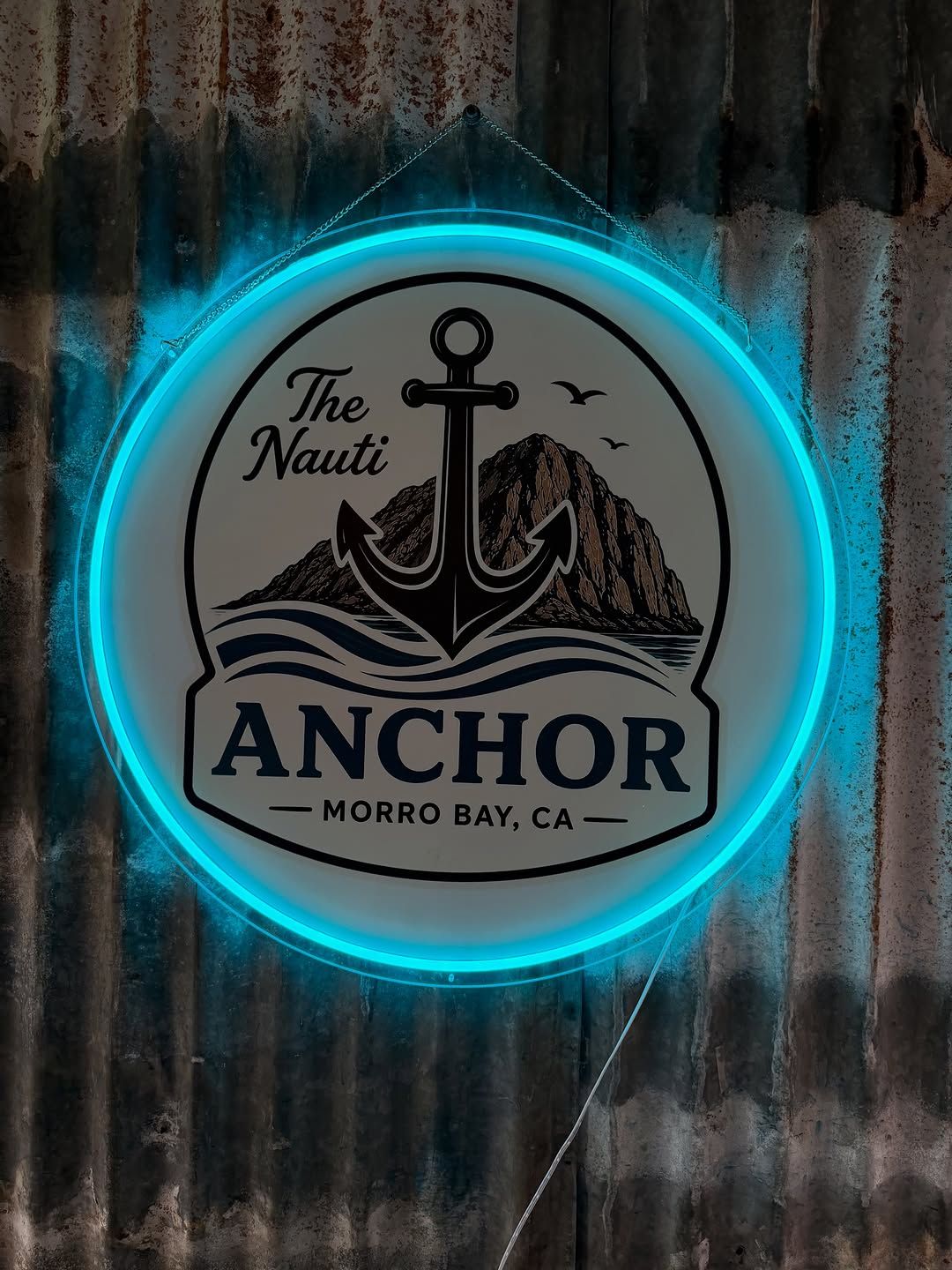 Instagram post by Dr. Michael B. Stevens: Had a perfect lunch after our walk near Morro Rock! Visited with Vic & Lisa Surroz at their new restaurant The Nauti Anchor! Great food and …