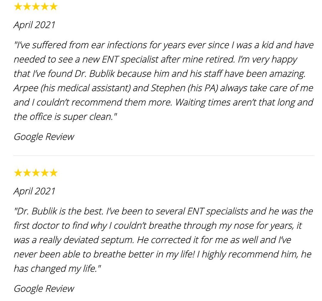 Instagram post by Dr. Michael Bublik: LA's Preferred Sinus and Allergy Doctor Dr. Michael Bublik M.D. is a triple board-certified surgeon who specializes in diseases of the head …