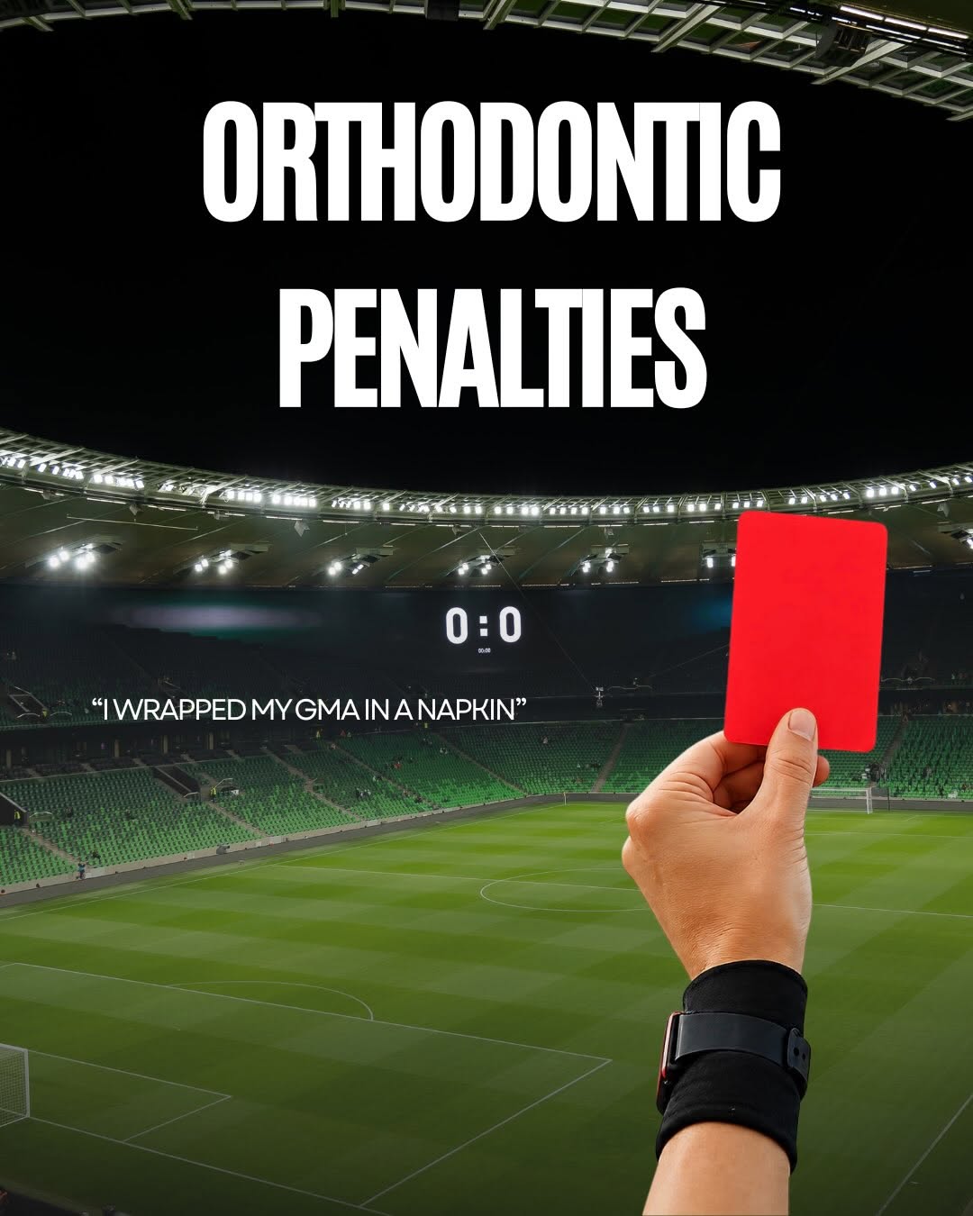 Instagram post by Dr. Michael Clemente, D: 🚨 ORTHO WORLD CUP: Ref’s Decision! 🚨⚽🦷 If you’ve ever been to an orthodontist, you already know we’ve heard every excuse imaginable. Some…