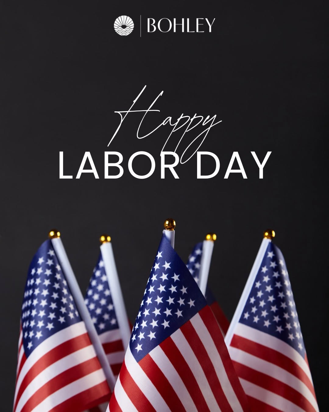 Instagram post by Dr. Michael F. Bohley: Happy Labor Day from all of us at Dr. Bohley Cosmetic Surgery. Today is about recognizing the work you put in, and hopefully taking a break …