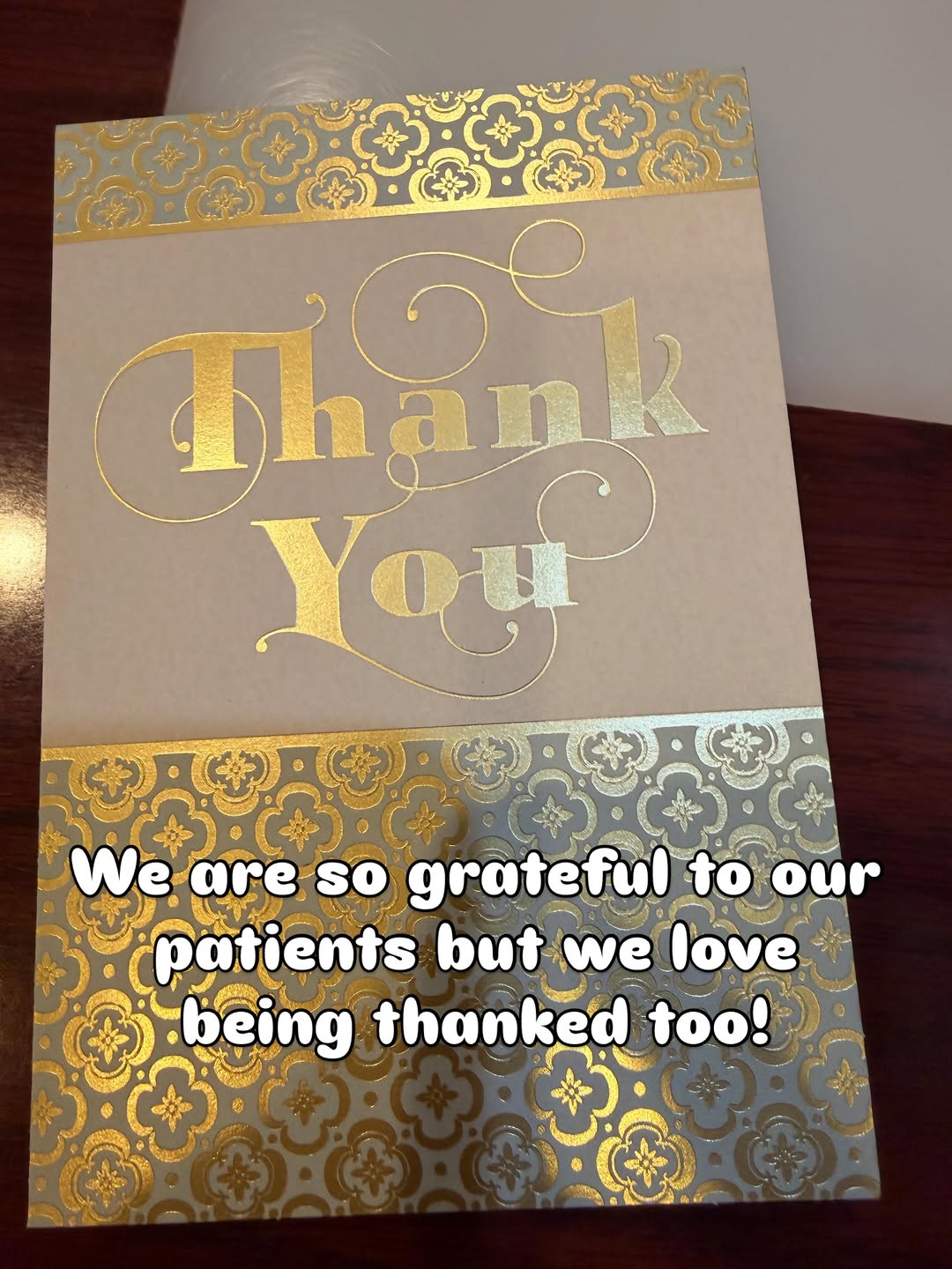 Instagram post by Dr. Michael Firouzian, DDS: It’s humbling when patients appreciate what you do because we love our patients!