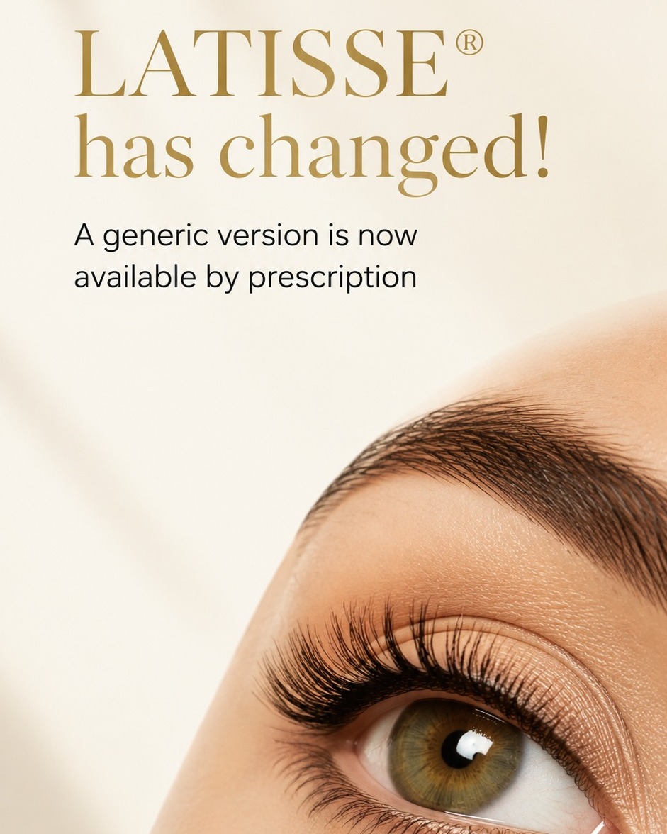 Instagram post by Dr. Michael J. Schenden: LATISSE® has changed! A generic version is now available by prescription. ✨ Interested in giving your natural lashes a little extra love? Sc…