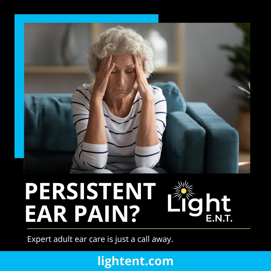 Instagram post by Dr. Michael L. Schwartz: Ear pain isn't just for children. For adults, persistent discomfort can signal issues ranging from infections to Eustachian tube dysfunction…