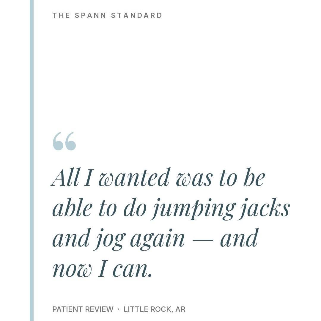 Instagram post by Dr. Michael L. Spann: The goal wasn't a photo. It was jumping jacks. Most people assume plastic surgery is about how you look in a mirror. A lot of the time it's …