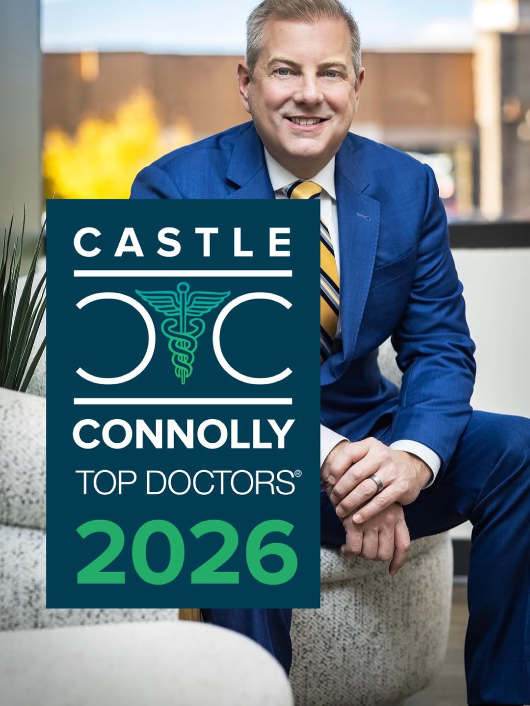 Instagram post by Dr. Michael McCracken: Top Doctor Award🏆 Honored and grateful to be selected by my peers as a Castle Connolly Top Doctor for the third year in a row. Only 7% of b…
