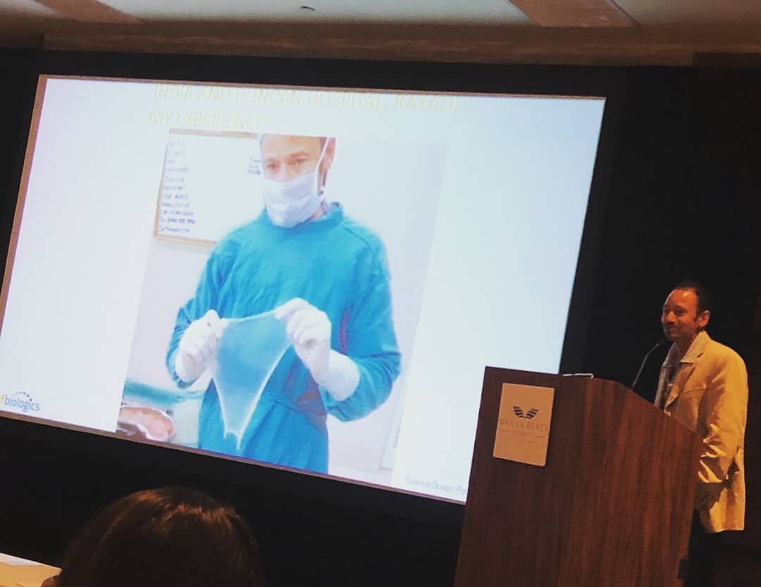 Instagram post by Dr. Michael N. Desvigne: 2019 Lecture Series Annual JAB Symposium Dr. Desvigne returning as a speaker to discuss. "Clinical Experience of Amnioband in Treating Compl…