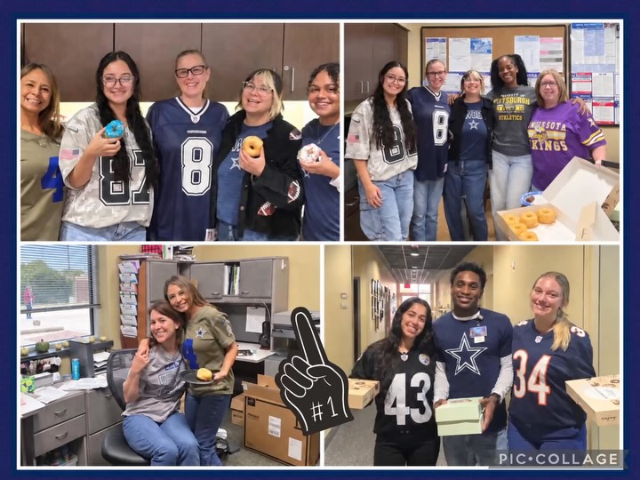 Instagram post by Dr. Michael Nguyen: 🏈 NFL season is officially here! 🏈 Our team traded the scrubs for team colors today to kick off the first NFL weekend of the season! 🏆 Wh…