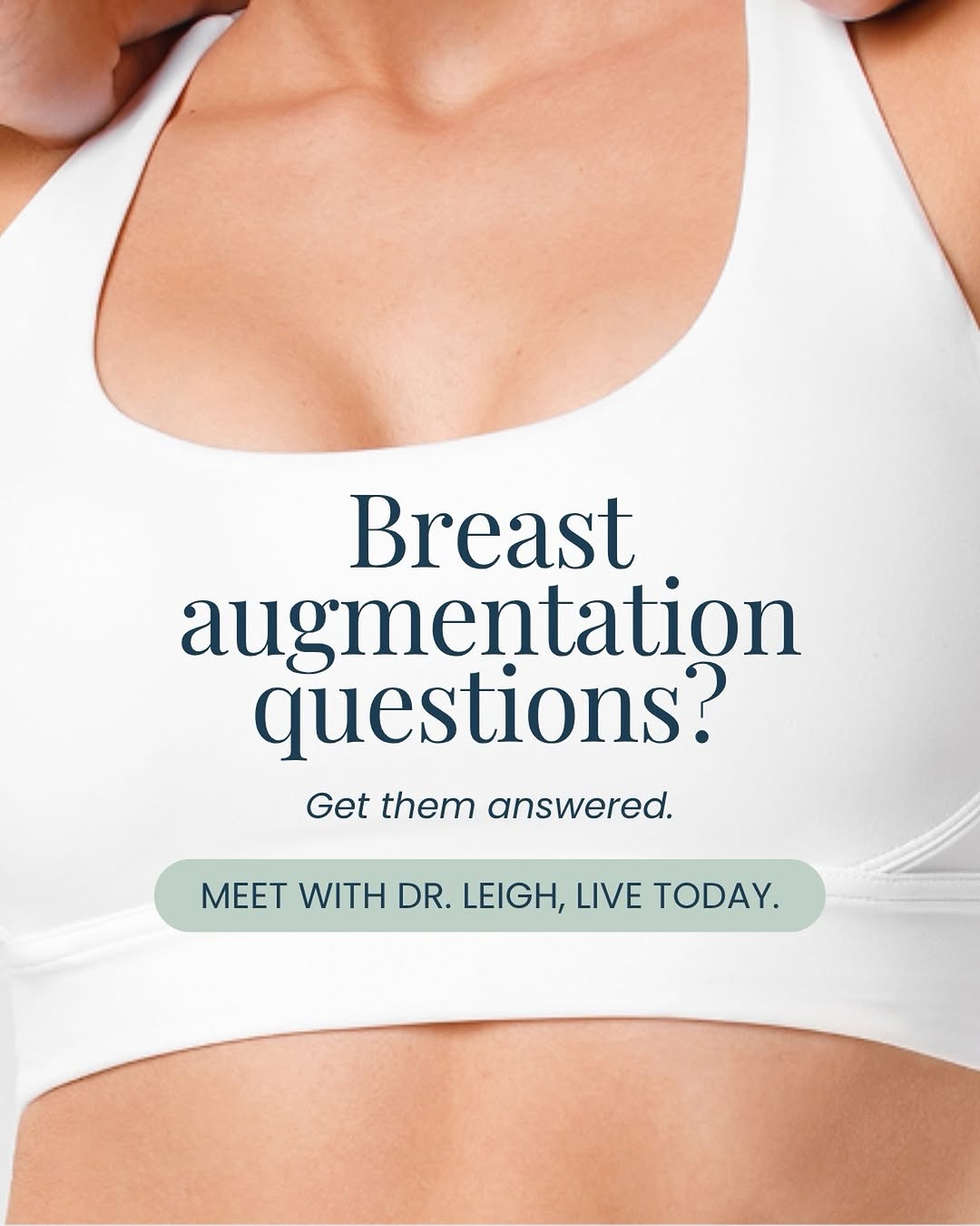 Instagram post by Dr. Michael Philbin: Considering breast augmentation? Join Dr. Leigh, our board-certified plastic surgeon, for a complimentary live webinar today at 5:30 PM. Wit…