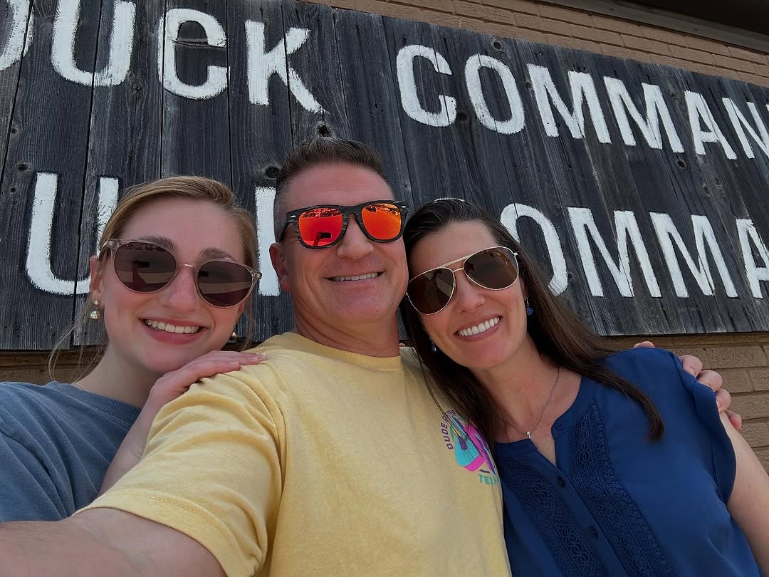 Instagram post by Dr. Michael Reece: Bittersweet when your oldest graduates! We drove her to Jackson Mississippi for a Ballet intensive and had to make a pit stop by duck comman…