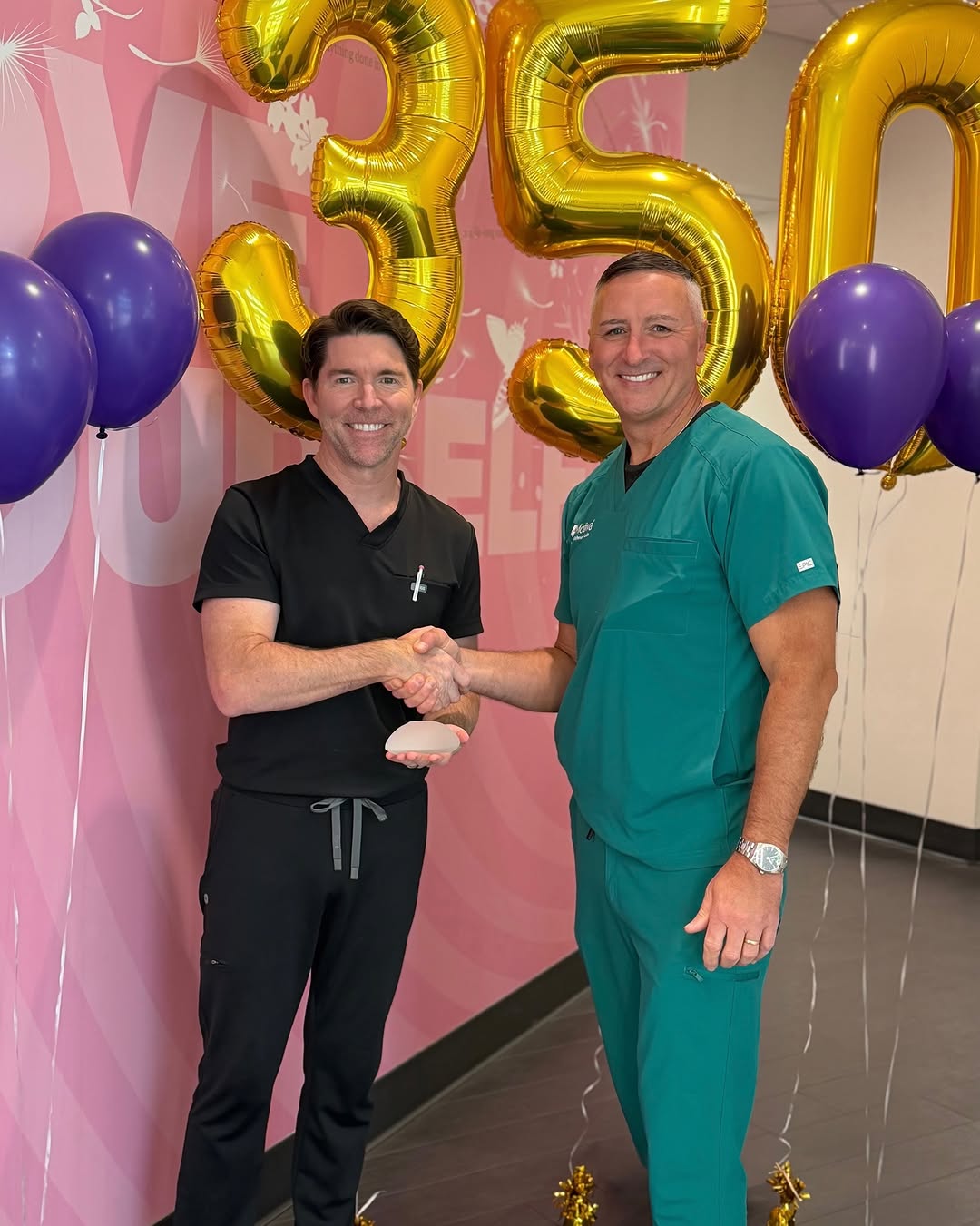 Instagram post by Dr. Michael S. Tarakji: Dr. Ewart, the first surgeon in Georgia to offer Motiva implants and an early adopter of Preservé, has now performed more than 350 breast pr…