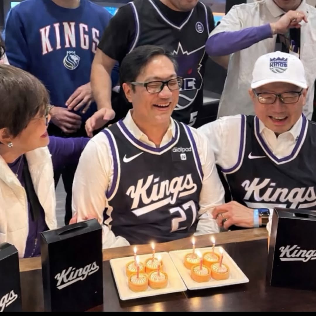 Instagram post by Dr. Michael S. Wong: Feeling especially blessed to celebrate my birthday at the Kings game surrounded by my family. What started with securing twelve seats toget…