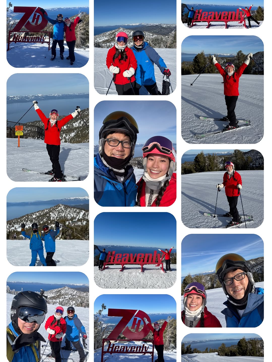 Instagram post by Dr. Michael S. Wong: Was blessed to share an especially beautiful father–daughter ski weekend at Heavenly 💙⛷️❄️ Blue skies, fresh mountain air, endless smiles, …
