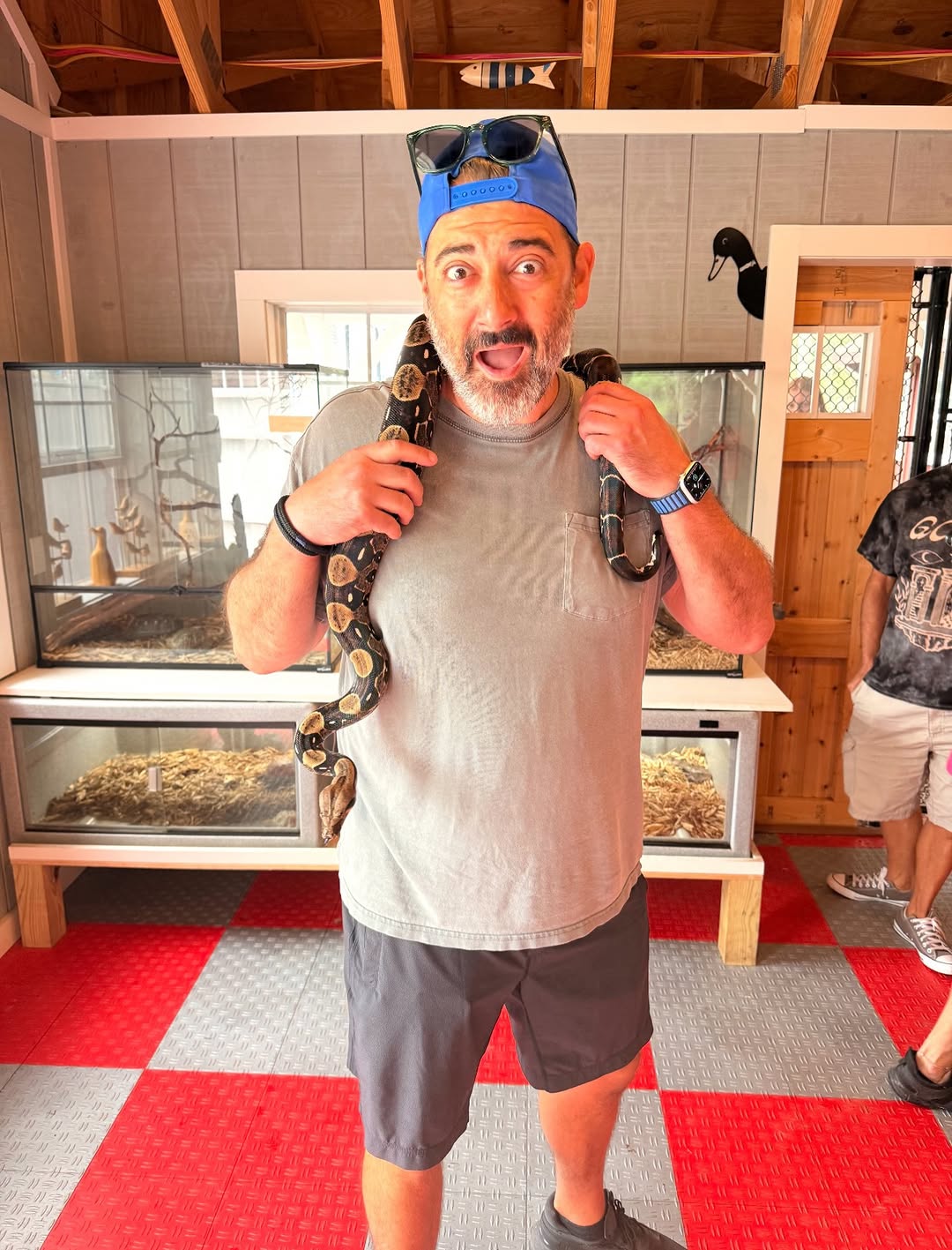 Instagram post by Dr. Michael Sheinis: Monday face: 🐍👀