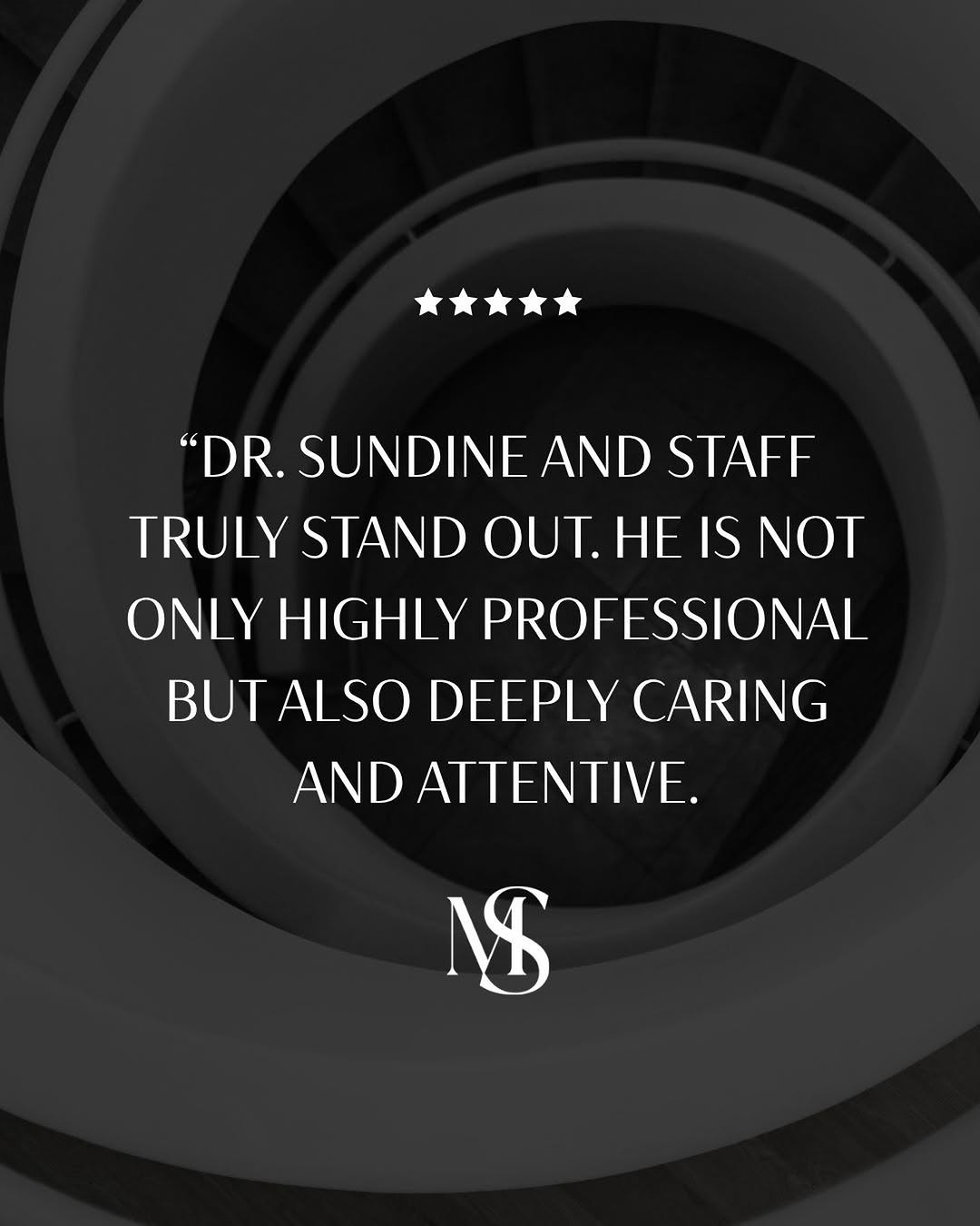 Instagram post by Dr. Michael Sundine: This means a great deal to me because exceptional care has never been about the procedure alone. It’s about listening. Being present. Making…