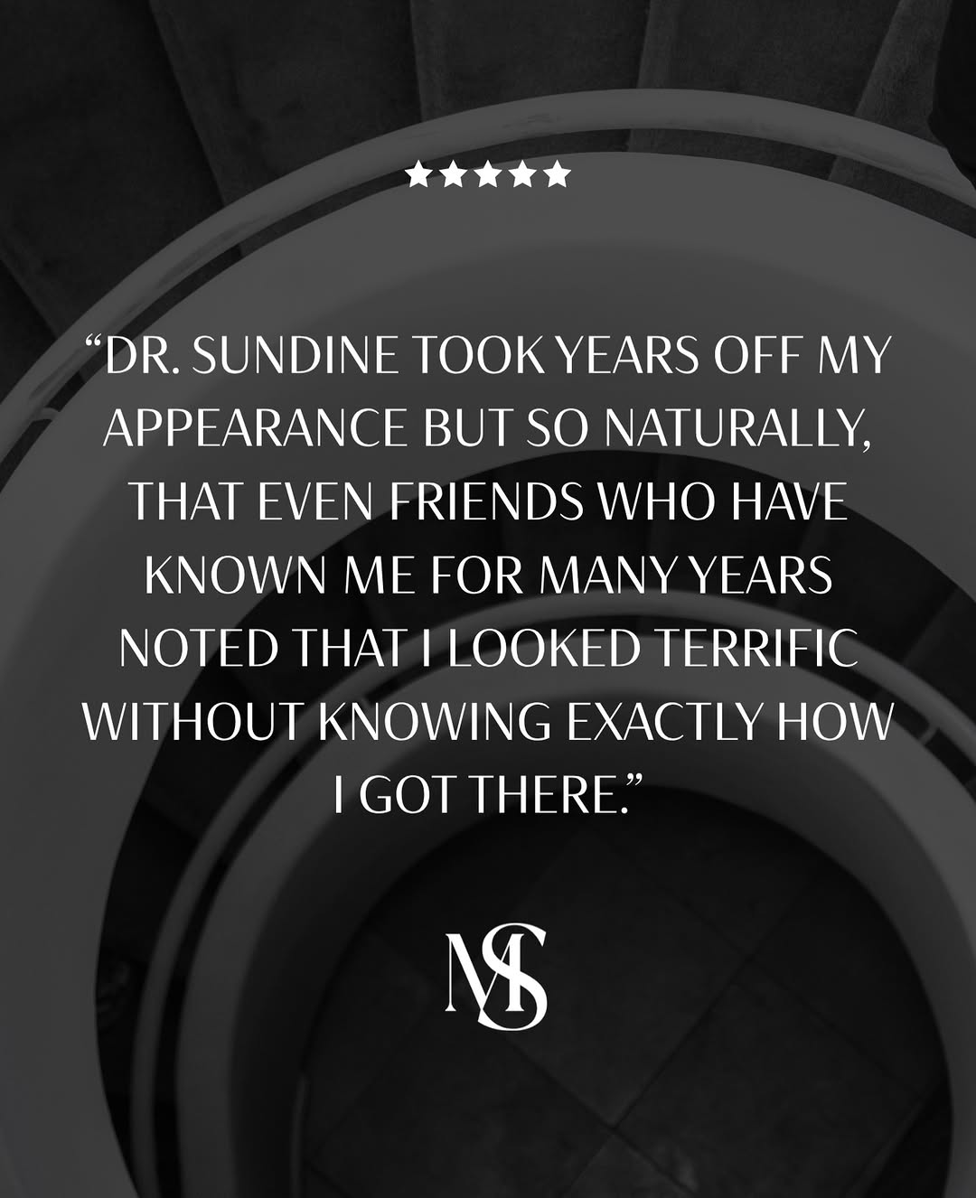 Instagram post by Dr. Michael Sundine: That last part says everything. The goal of facial rejuvenation should never be for someone to notice the procedure. It should be for them t…