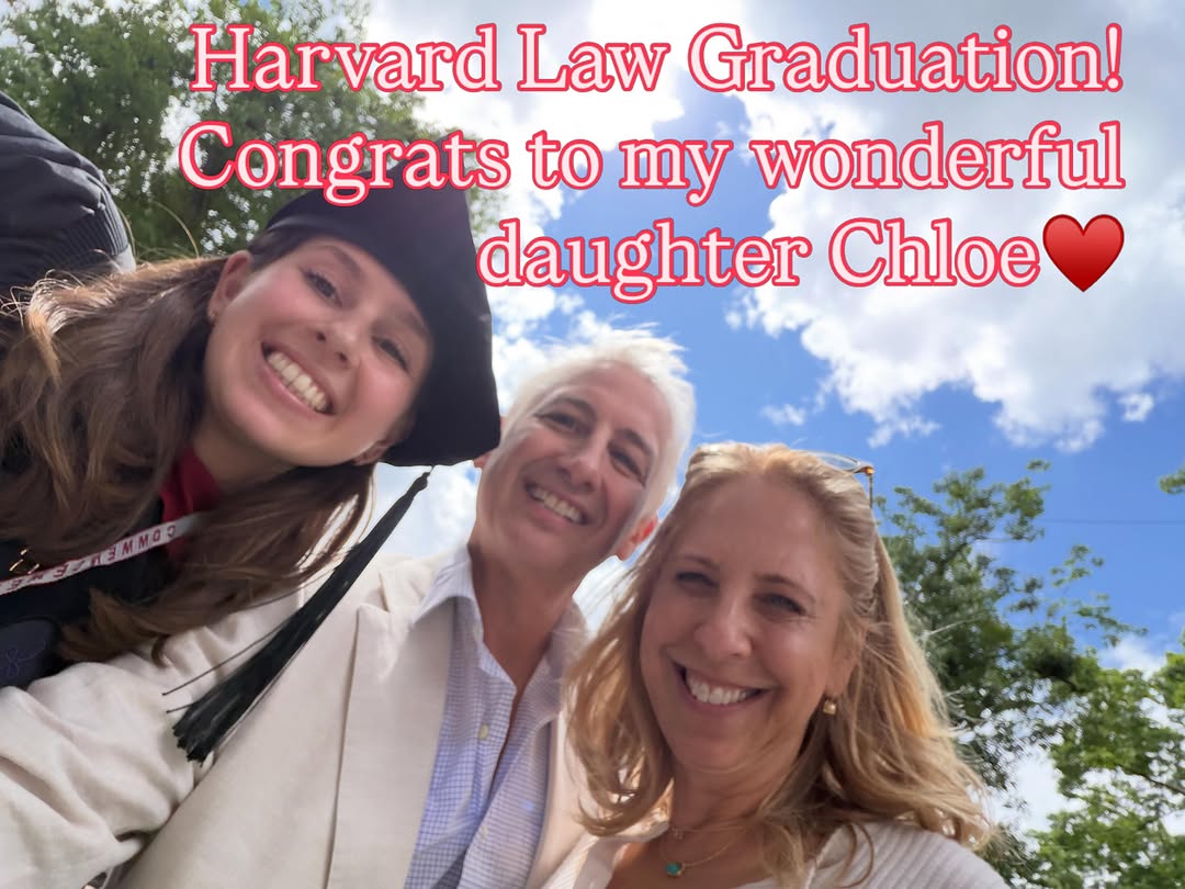 Instagram post by Dr. Michael Suzman: Congratulations to my wonderful daughter Chloe Hannah Suzman for graduating from Harvard Law School Class of 2026. She has a true love of le…