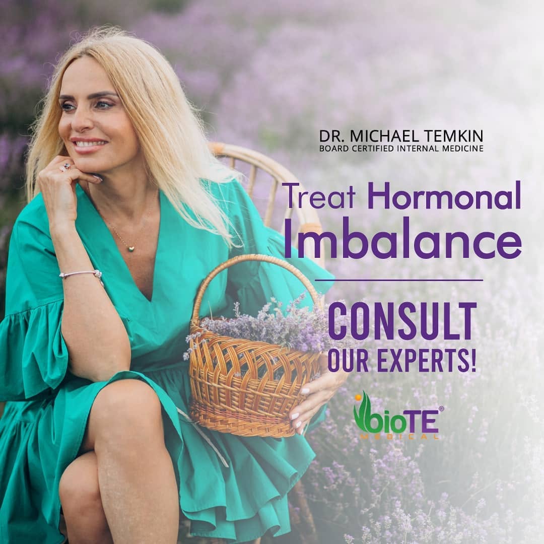 Instagram post by Dr. Michael Temkin: What Female Hormone Imbalance Therapies Exist? To know more, Consult now with Dr. Temkin #BioTE #HormoneImbalance #SanRamon #HormoneTherapy