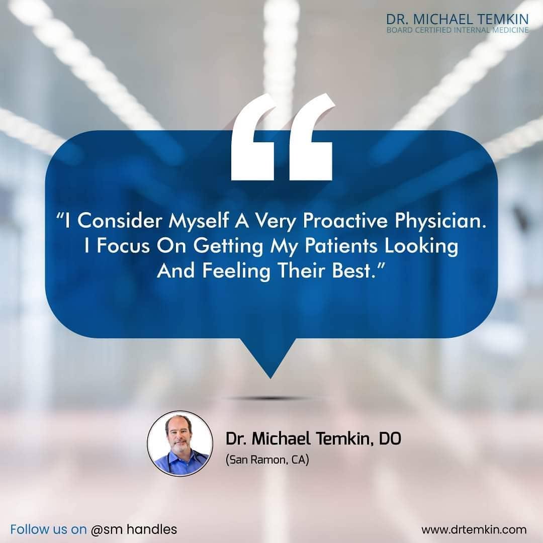 Instagram post by Dr. Michael Temkin: Have you met Dr.Michael Temkin?👨⚕️🩺 Dr. Michael Temkin⚕️, DO grow up in a family of physicians and is carrying on that legacy at his prim…
