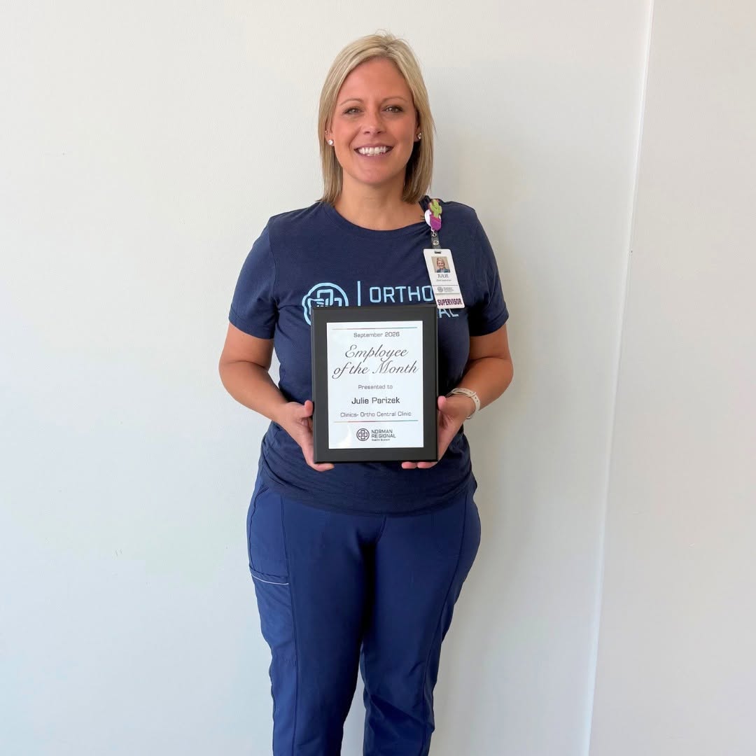 Instagram post by Dr. Michael Villano: Congratulations to Julie Parizek, Norman Regional’s September Employee of the Month! 🎉 Julie has spent the past five and a half years suppo…