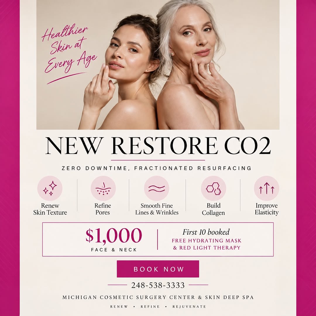 Instagram post by Dr. Michael W. Gray, DO: Introducing the NEW Restore CO2!💫 Refresh, refine, and rejuvenate your skin with zero downtime. Restore CO2 is a fractionated resurfacing t…