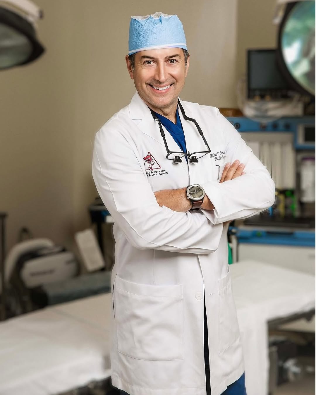 Instagram post by Dr. Michel C. Samson: We hope everyone is having a fabulous and productive Tuesday! Dr. Samson is in the OR today doing #faceliftsurgery one of his favorite surge…