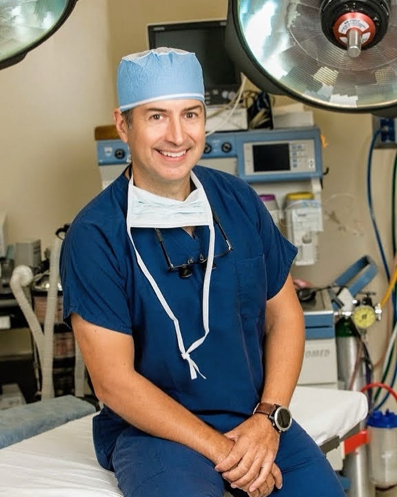 Instagram post by Dr. Michel C. Samson: It’s another full week of facial Plastic Surgery for Dr. Samson; he’s in the OR today doing facelift surgery, upper and lower eyelid surgery…