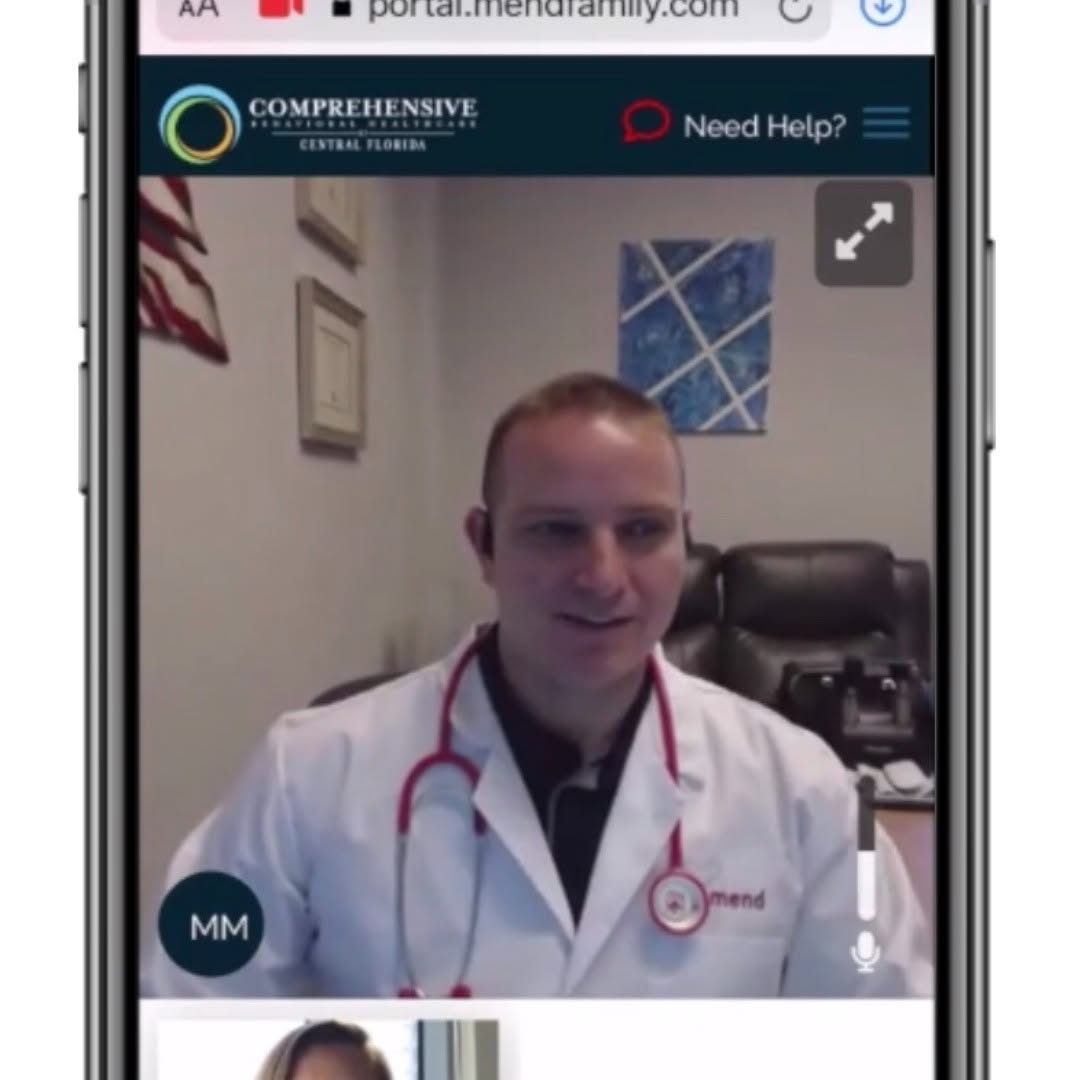 Instagram post by Dr. Michele Burgess: For your convenience and safety we are now offering telemedicine appointments for new and existing patients through the secure Mend platform…