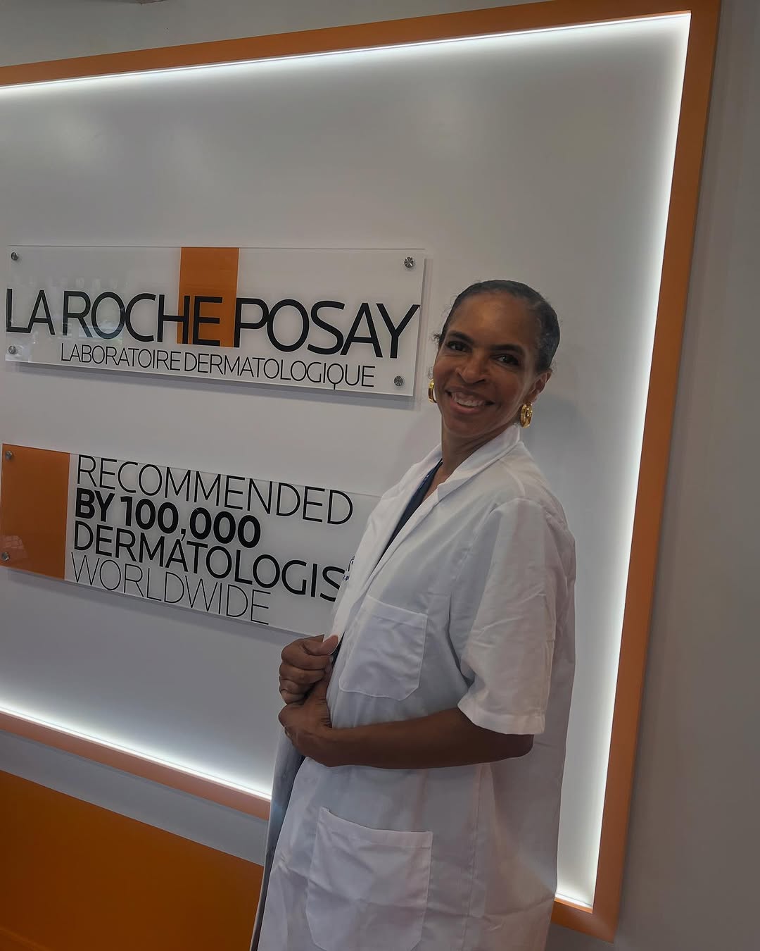 Instagram post by Dr. Michele Burgess: Thanks Laroche and thank you to everyone who dropped by. It’s was an awesome day and a great experience #usopen🎾 #larocheposay #dermatology