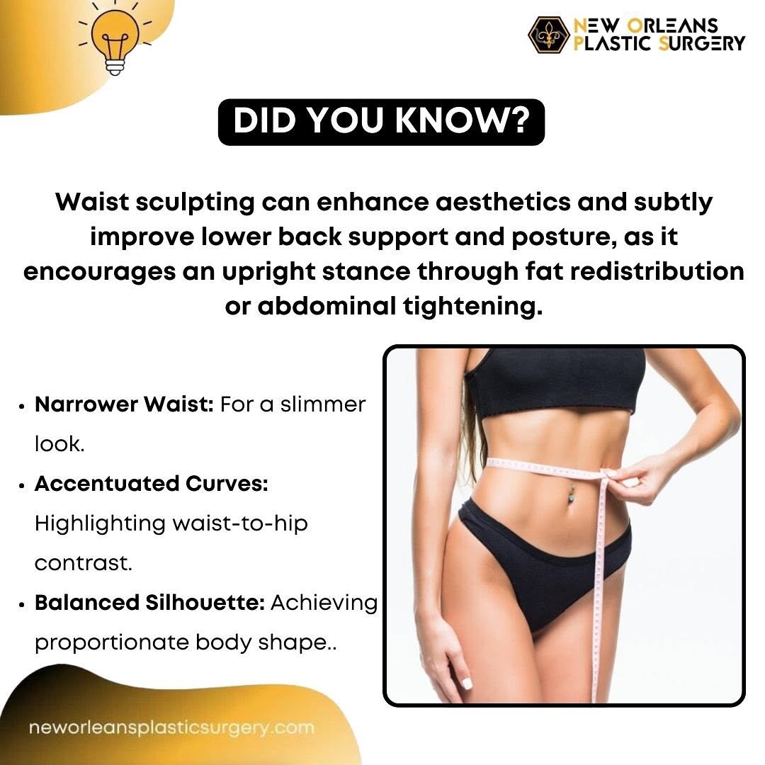 Instagram post by Dr. Michelle Eagan: DID YOU KNOW?🧐 Waist sculpting can enhance aesthetics and subtly improve lower back support and posture, as it encourages an upright stance…