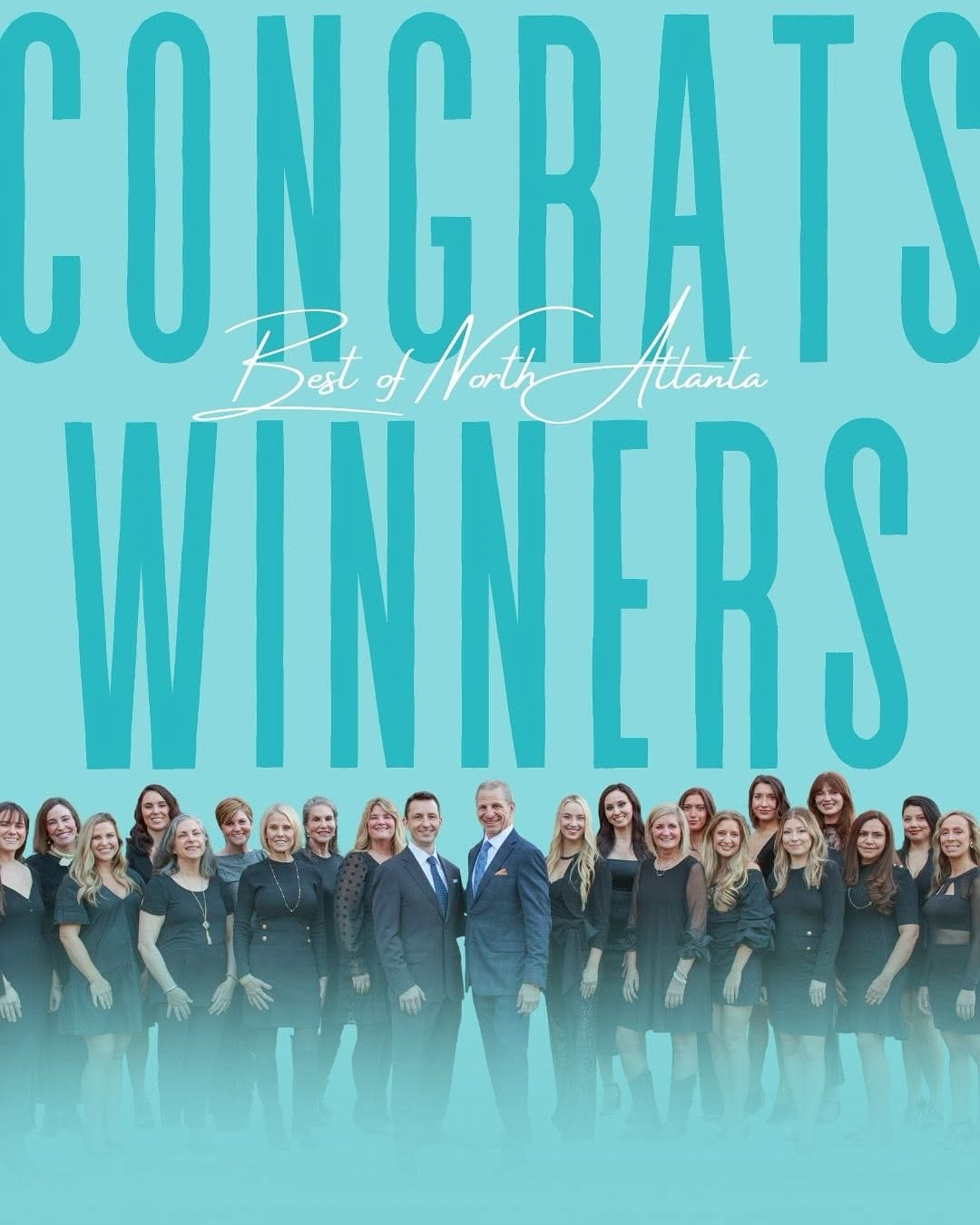 Instagram post by Dr. Miles Graivier: The results are in, and we’re thrilled to announce so many TGC staff were voted Best of North Atlanta!🩵 Thank you to all of the amazing pat…