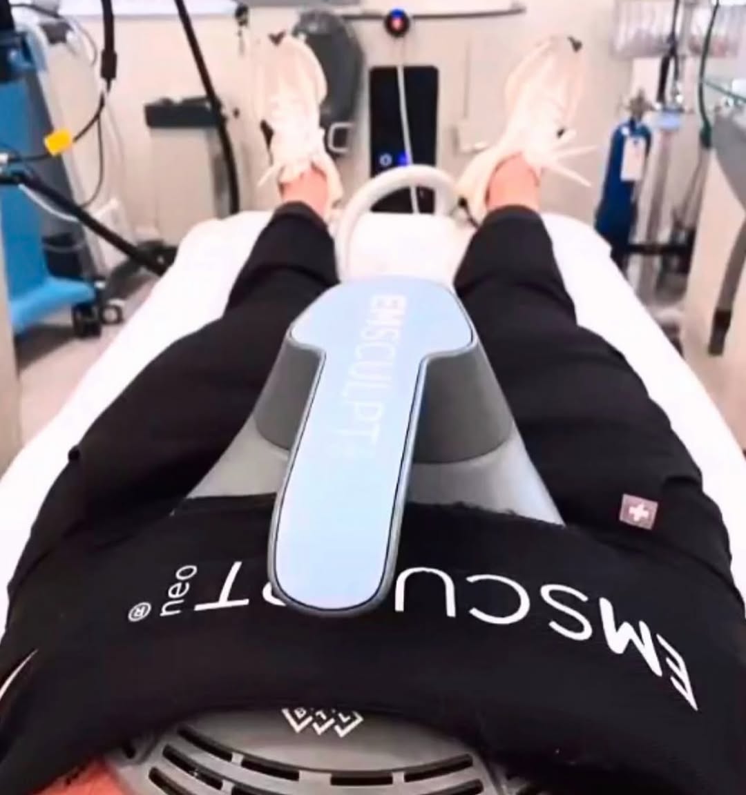 Instagram post by Dr. Milind K. Ambe: EMSCULPT NEO is the first non-invasive device designed to eliminate fat cells and build muscle non-invasively by a unique combination of rad…