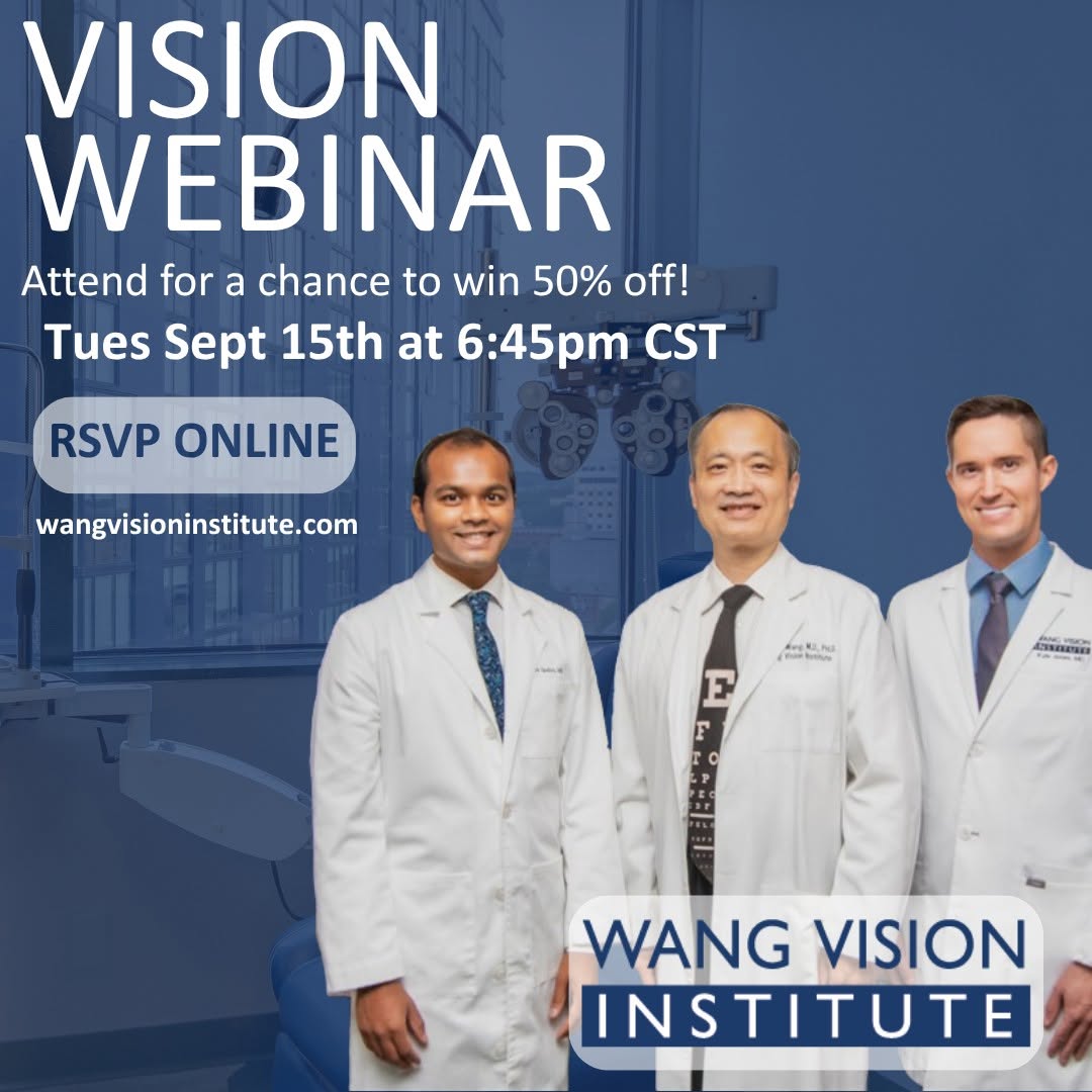 Instagram post by Dr. Ming Wang: Patients from 40 states and 55 countries have trusted Wang Vision Institute with their vision care! 👁 Have questions about your vision corr…