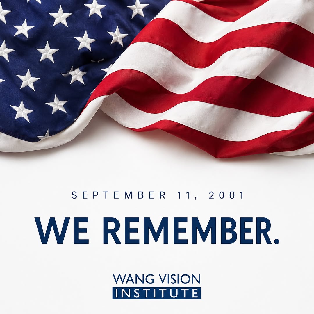 Instagram post by Dr. Ming Wang: Today, we pause to remember the lives lost on September 11, 2001, and to honor the courage, sacrifice, and strength shown by so many. We rem…