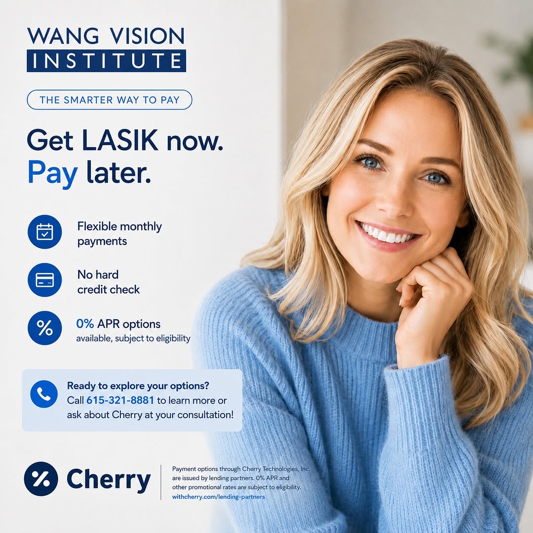 Instagram post by Dr. Ming Wang: Patients from 40 states and 55 countries have trusted Wang Vision Institute with their vision care! With Cherry Payment Plans, you can take …
