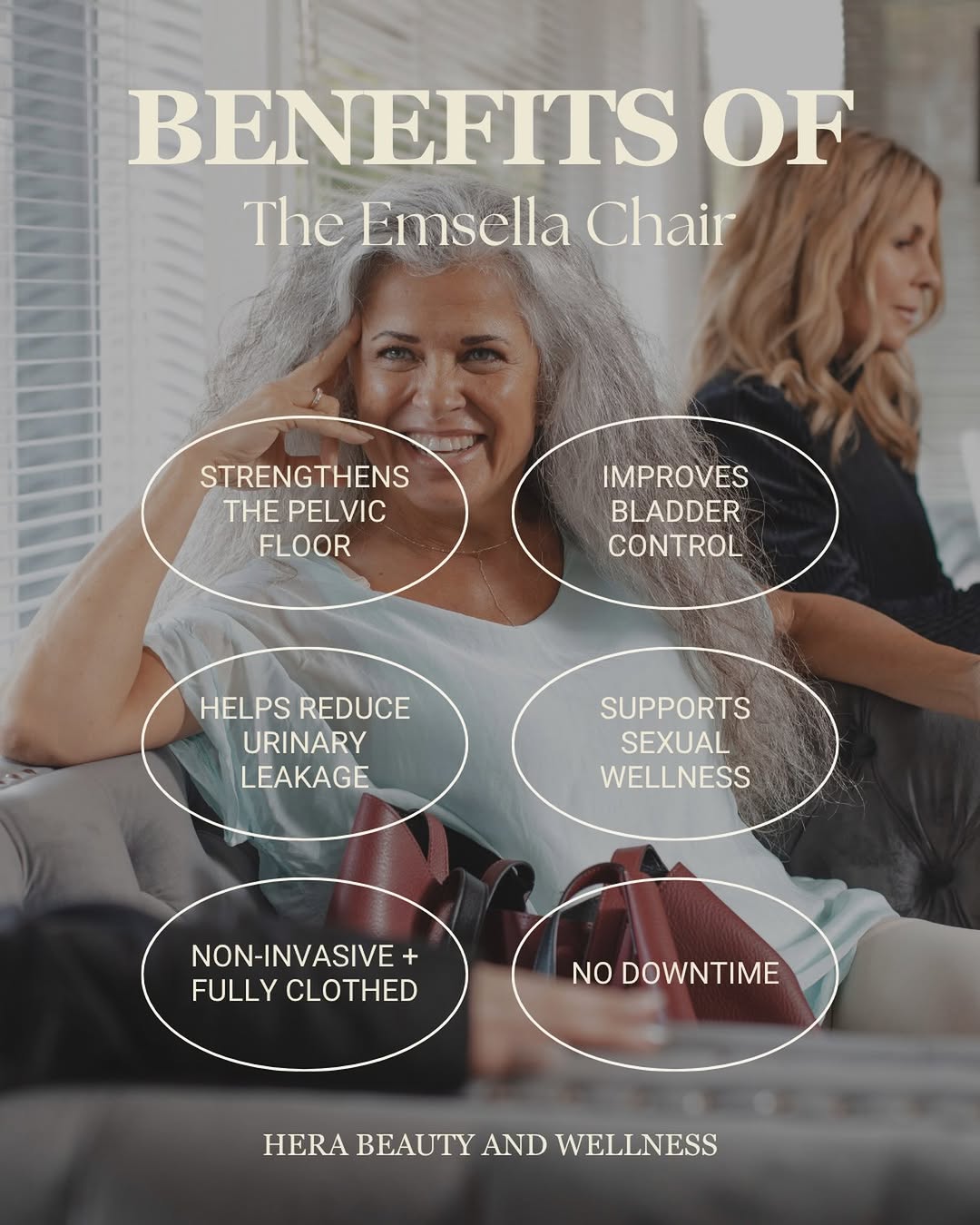 Instagram post by Dr. Mirela Cernaianu: 💪 Stronger from the inside out. Emsella makes pelvic floor strengthening simple—just sit back, fully clothed, for a 30-minute session while…