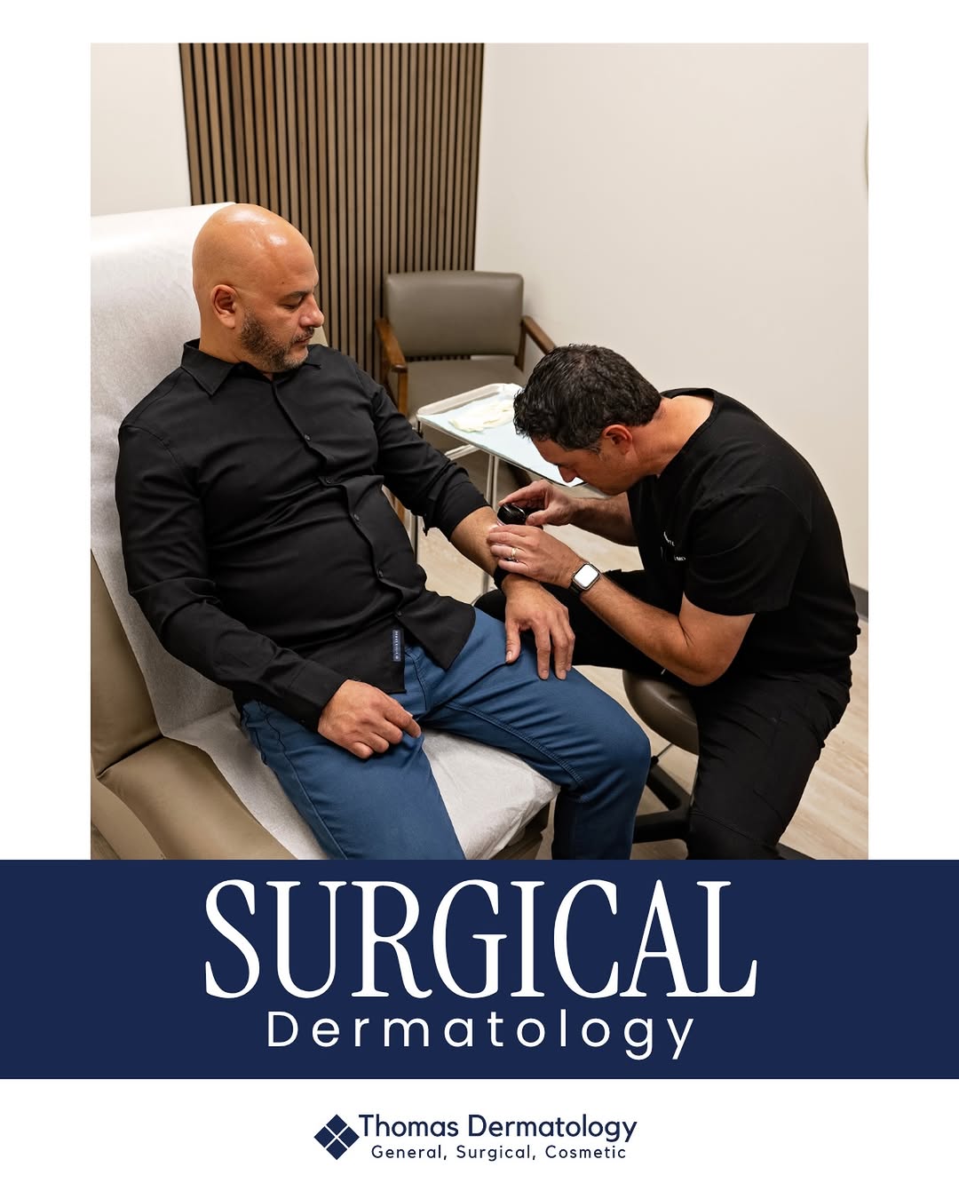 Instagram post by Dr. Miriam S. Bettencourt: At Thomas Dermatology in Las Vegas, we offer a comprehensive range of surgical dermatology services to address both medical and cosmetic con…