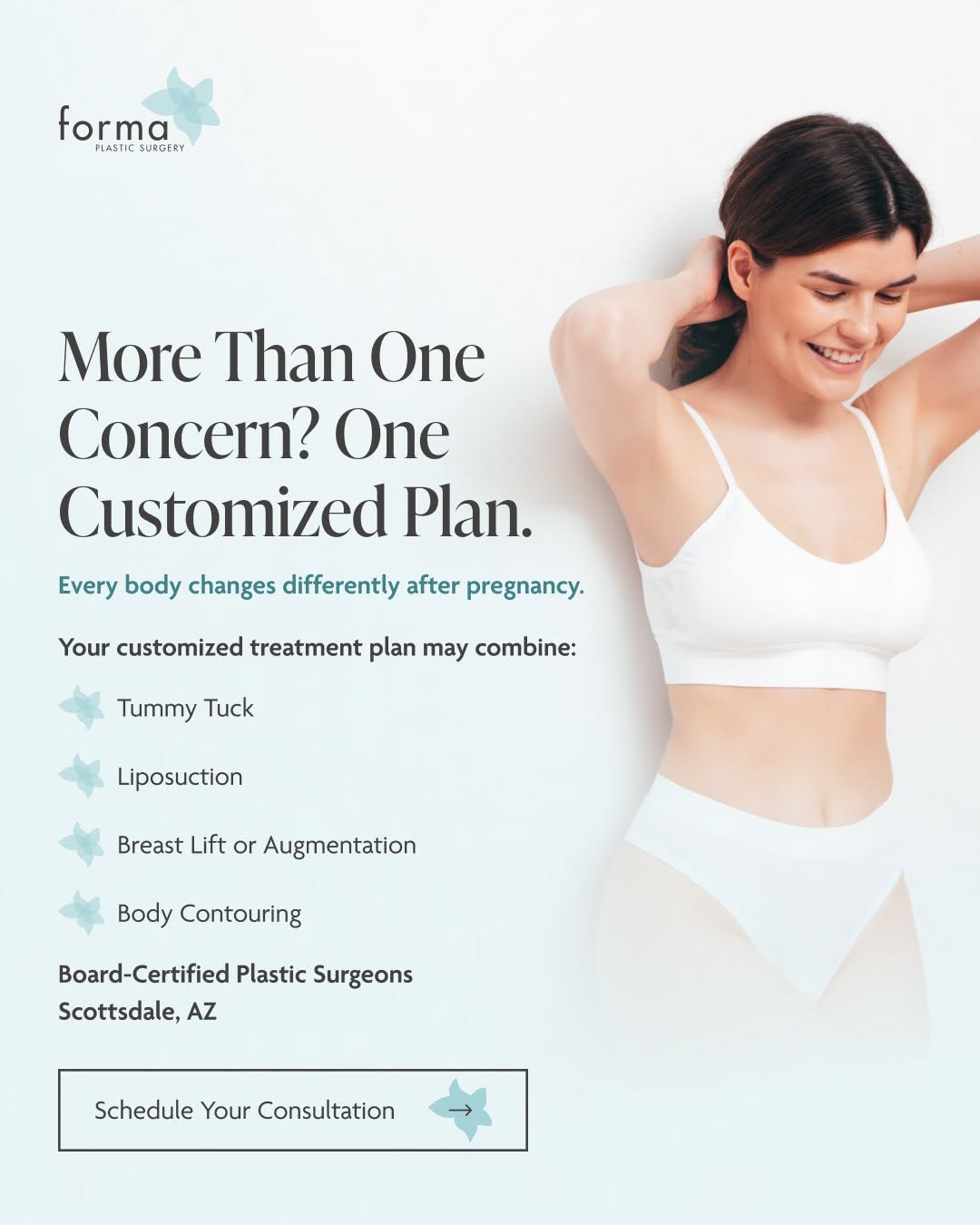 Instagram post by Dr. Molly F. Walsh: Pregnancy changed more than one area? A Mommy Makeover can be customized to address the areas that matter most to you. ✨ From a tummy tuck a…