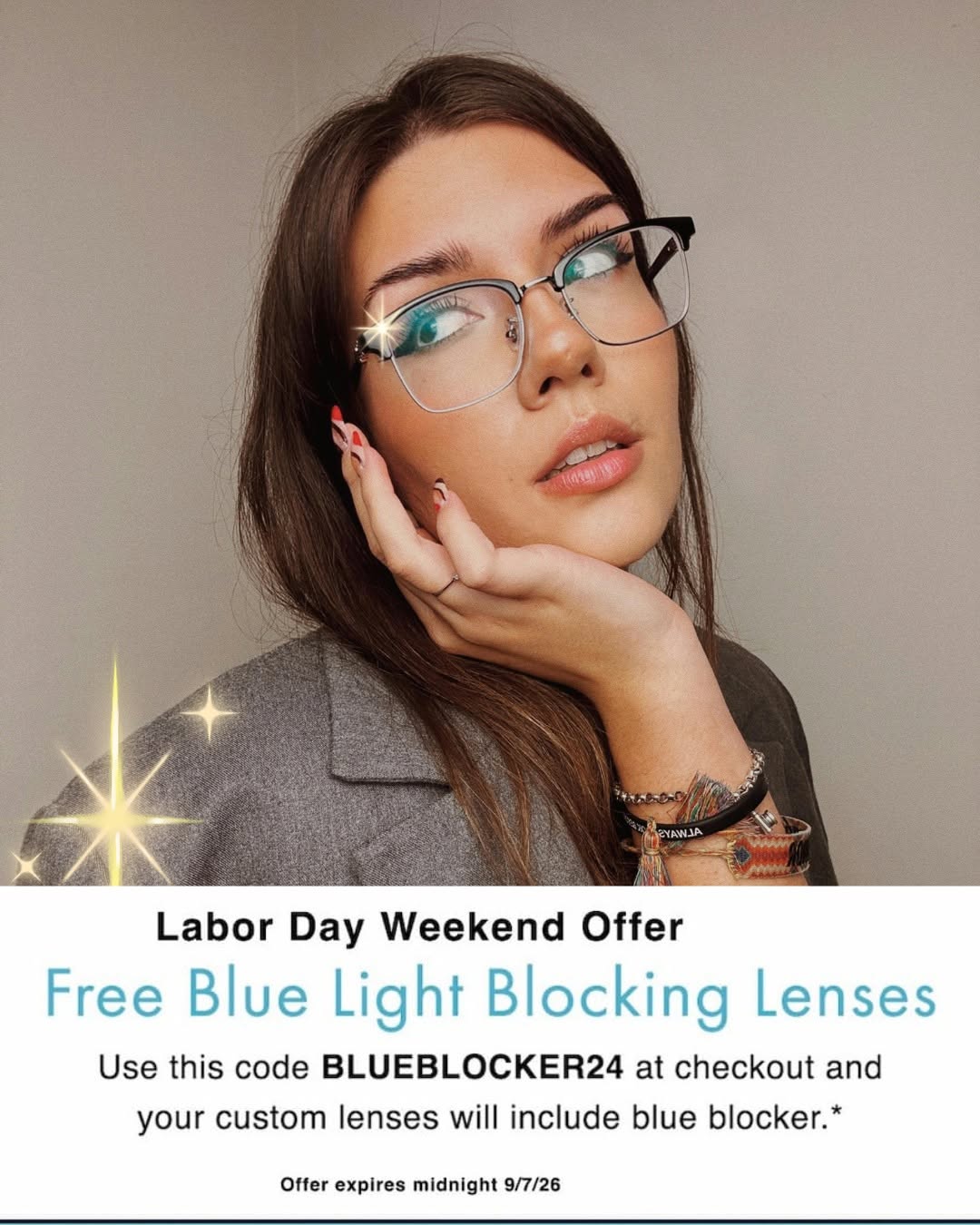 Instagram post by Dr. Monique Barbour: Labor Day Sale at Clear Vue Eye Center #openlaborday