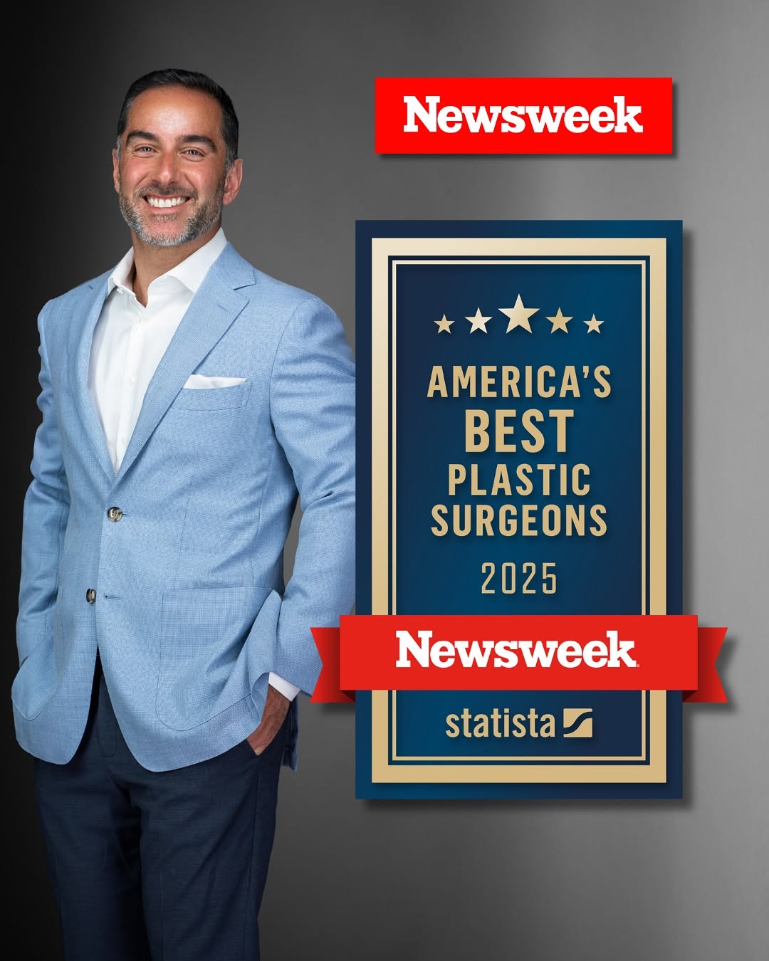 Instagram post by Dr. Morad Askari: Exciting News! We’re proud to share that Dr. Askari has been recognized by Newsweek as one of America’s Best Plastic Surgeons for 2025 — and…
