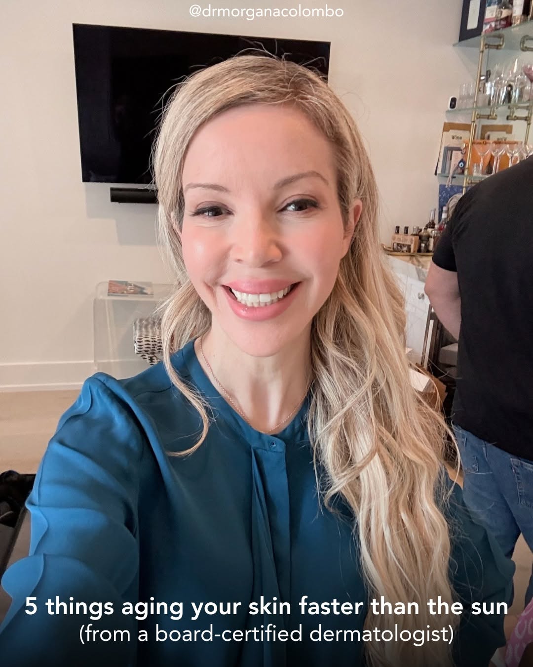 Instagram post by Dr. Morgana Colombo: I can spot a sugar habit on skin before a patient ever tells me about it. (That dull, slight puffiness that dessert or wine leaves behind...…