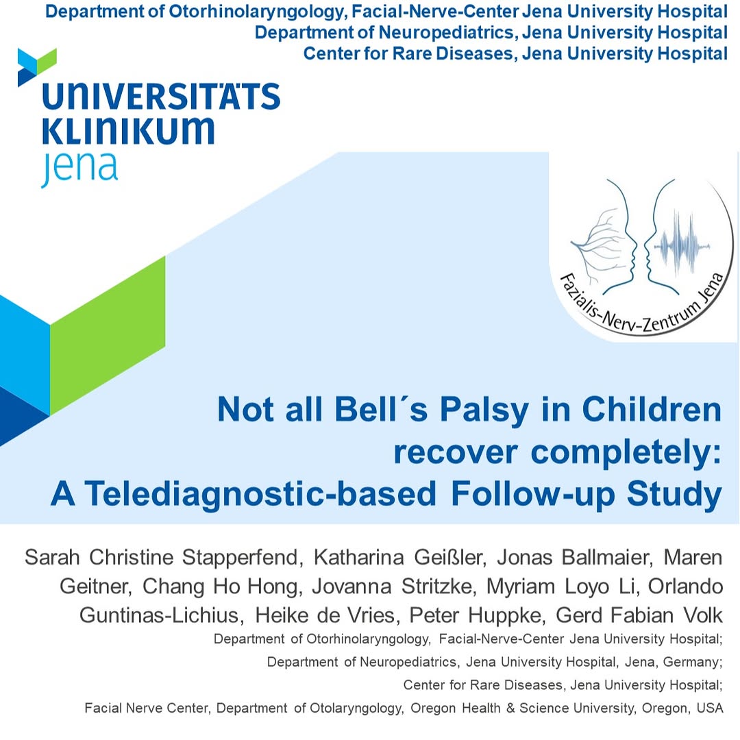 Instagram post by Dr. Myriam Loyo: Not all acute peripheral facial palsy in children recovers completely: A telediagnostic follow-up study https://doi.org/10.1016/j.ejpn.2026.…