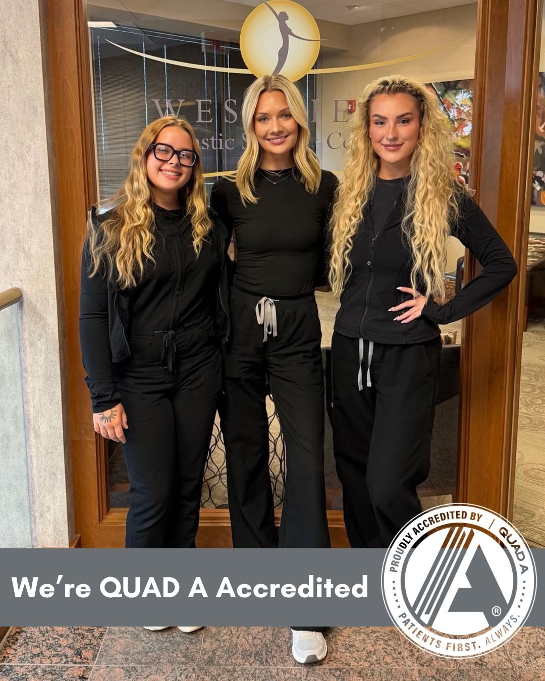 Instagram post by Dr. Nagi T. Ayoub: Westfield Plastic Surgery Center announces the successful completion of its accreditation process from QUAD A, a global accreditation author…