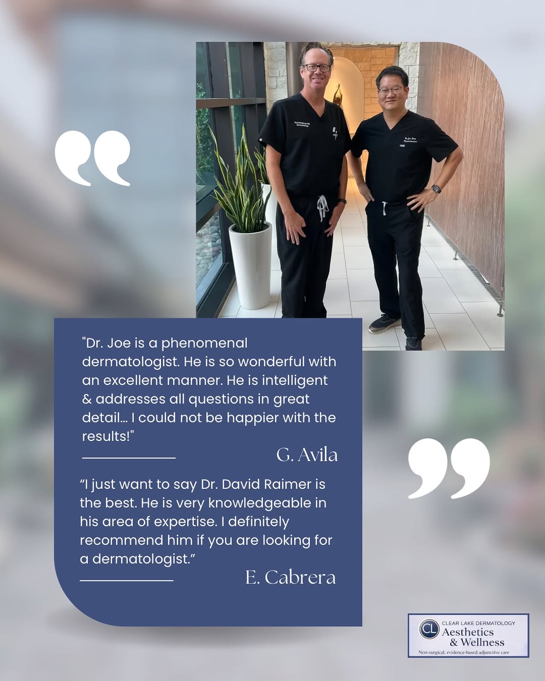 Instagram post by Dr. Narin (Joe) Apisarnthanarax: We LOVE hearing from our patients! 🤍✨ Your reviews and kind words mean so much to our entire team. We’re incredibly thankful for each and e…