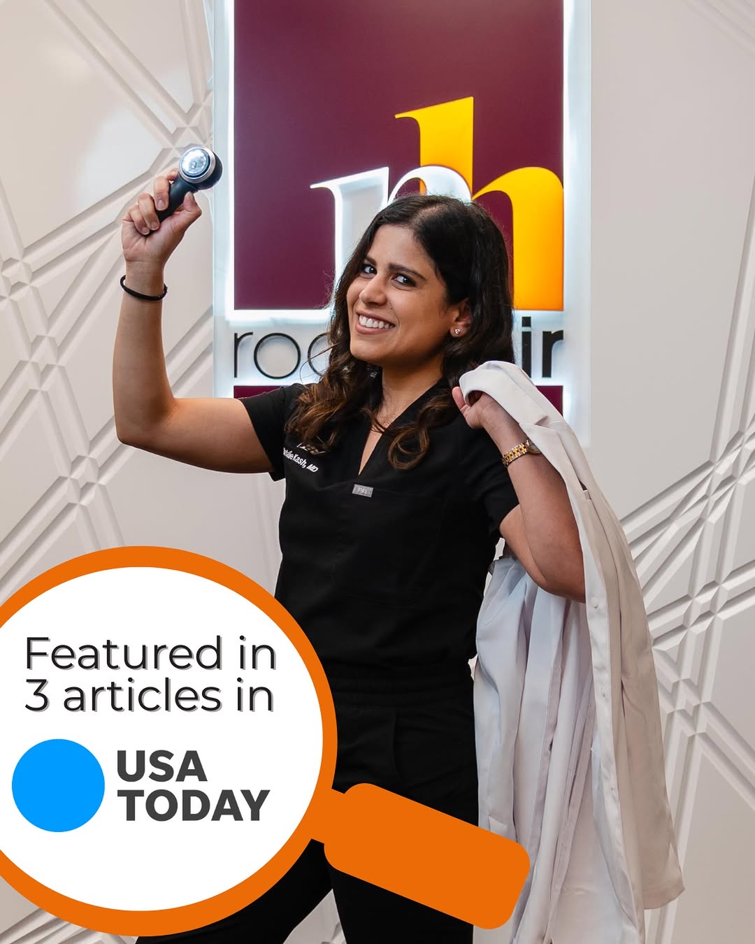 Instagram post by Dr. Natalie Kash: Dr. Kash was featured in USA Today — not once, but three times! She recently shared expert insight on hair loss in three national articles: …