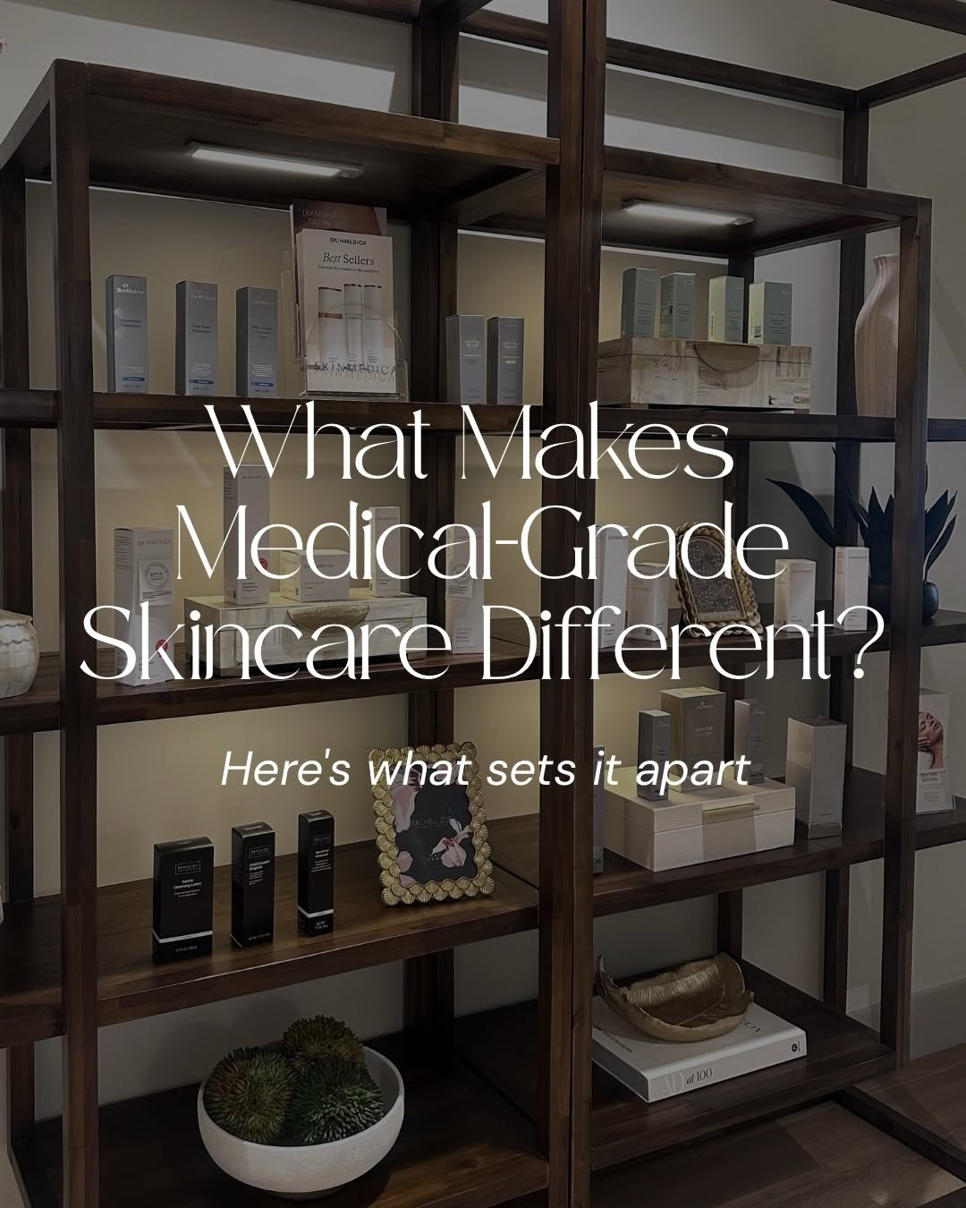 Instagram post by Dr. Nathan Kludt: With so many skincare products available, it can be difficult to know what actually makes medical-grade skincare different. The biggest diff…