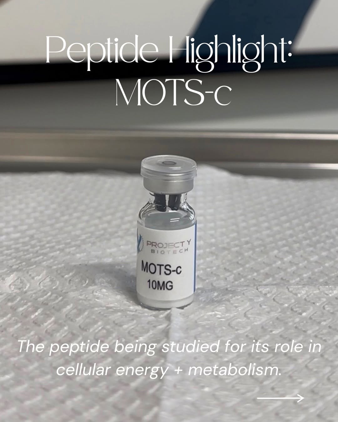 Instagram post by Dr. Nathan Kludt: PEPTIDE SPOTLIGHT: MOTS-c ⚡️ What if we started with the body’s own energy-producing centers? MOTS-c is a naturally occurring mitochondrial-…