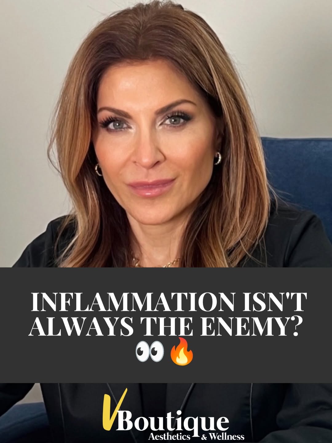 Instagram post by Dr. Neda Vanden Bosch: Plot twist: We don’t actually want to eliminate ALL inflammation. 🔥🧬 The word inflammation has become almost synonymous with something bad…