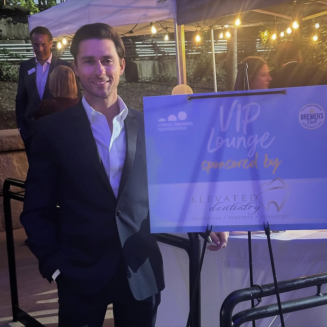 Instagram post by Dr. Nicholas Bottorff, DDS: What an unforgettable night for the Elevated Dentistry team at last week’s Brewer’s Ball! 🪩🕺🏻 We were thrilled to sponsor the VIP lounge …
