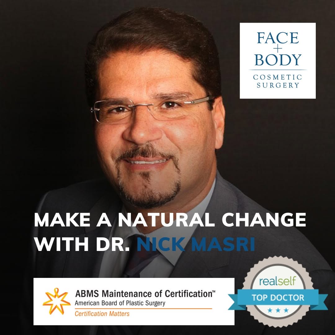 Instagram post by Dr. Nick Masri: We understand how important it is to find a skilled and compassionate plastic surgeon who can address your unique concerns and help you feel…